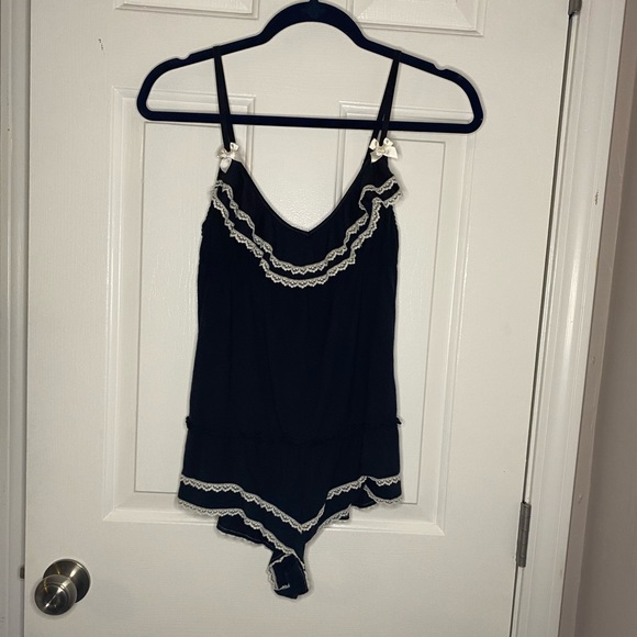 Victoria secret teddy nightie black lace bow small - Picture 6 of 11